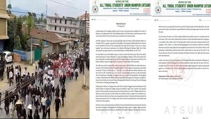 ATSUM slams Manipur government over violence