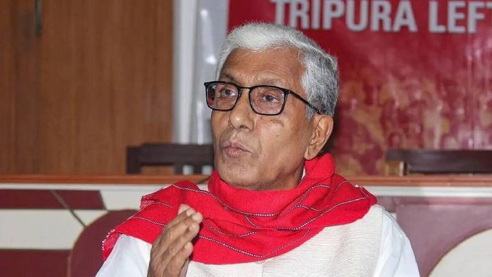 Former Chief Minister of Tripura and member of the CPIM Polit Bureau, Manik Sarkar