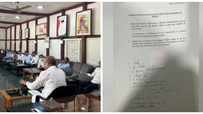 34 Manipur MLAs told Amit Shah to take action against Kuki militants on May 5