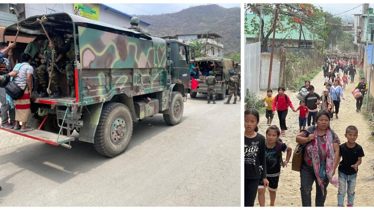 Manipur: Army and Assam Rifles restore peace, rescue civilians in Churachandpur