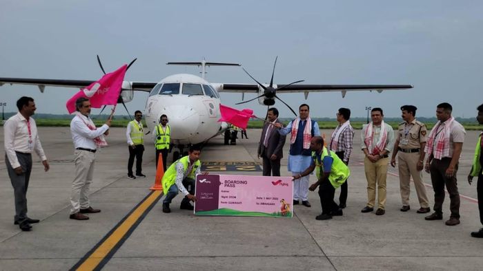 Flybig services flagged off between Guwahati-Dibrugarh