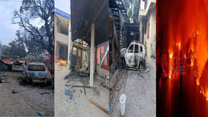 Flag March by Army in violence hit Manipur