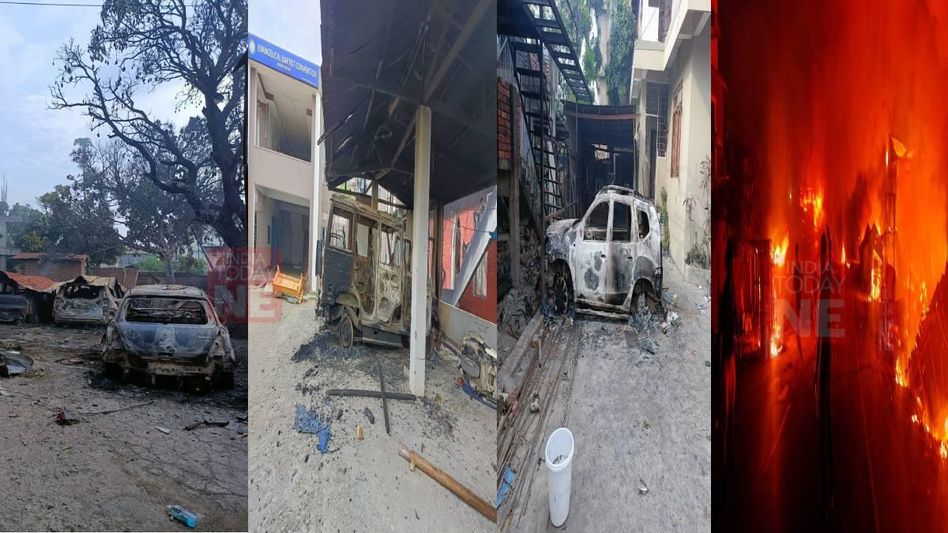 Army holds flag march in violence hit areas of Manipur, more than 4000 affected residents provided shelter Army holds flag march in violence hit areas of Manipur, more than 4000 affected residents provided shelter