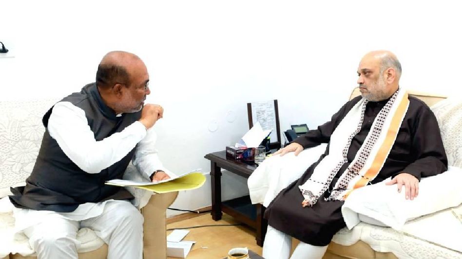 Manipur Violence: CM N Biren Singh meets Amit Shah in Delhi, updates about ground situation in violence-hit state Manipur Violence: CM N Biren Singh meets Amit Shah in Delhi, updates about ground situation in violence-hit state