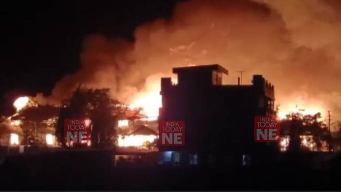 Meghalaya: Khasi Jaintia Presbyterian School Building burn down to ashes