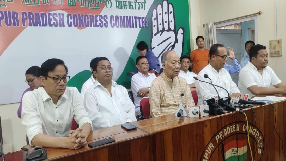 Congress MLAs re-affirm to protect integrity of Manipur, to submit memorandum to the President Congress MLAs re-affirm to protect integrity of Manipur, to submit memorandum to the President