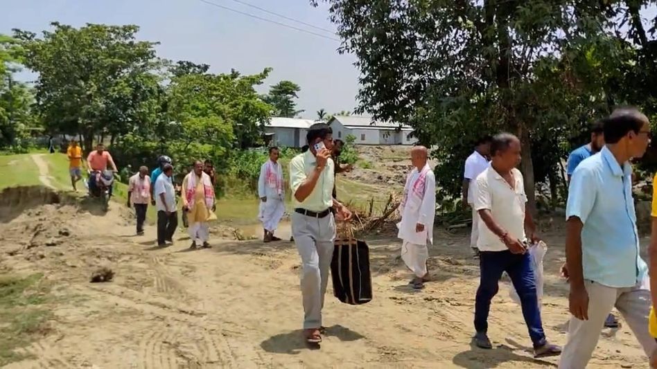 Assam: Barpeta land mafia runs rampant, selling Satra land for lakhs of rupees Assam: Barpeta land mafia runs rampant, selling Satra land for lakhs of rupees
