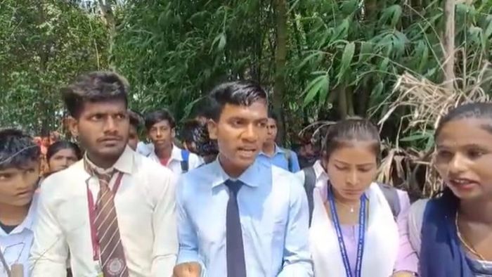 Assam: Tension grips Gerukabari as road closure sparks protest by students in Bongaigaon