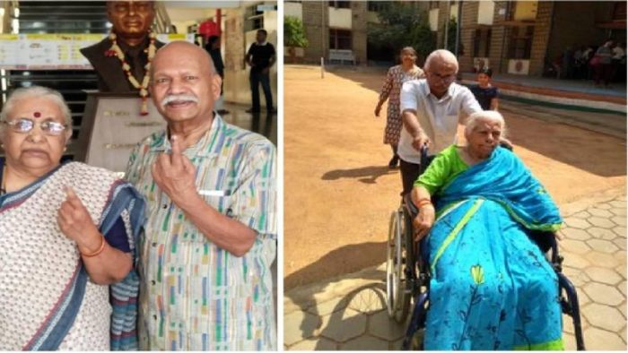 For the first time Home Voting Facility' was provided in the Karnataka election