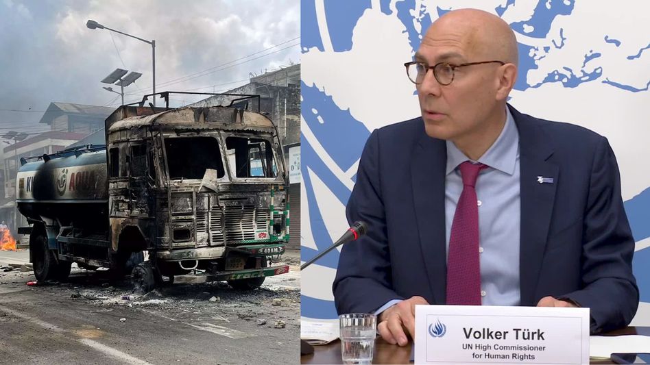 Manipur clashes find mention in UN High Commissioner for Human Rights Volker Türk's statement Manipur clashes find mention in UN High Commissioner for Human Rights Volker Türk's statement