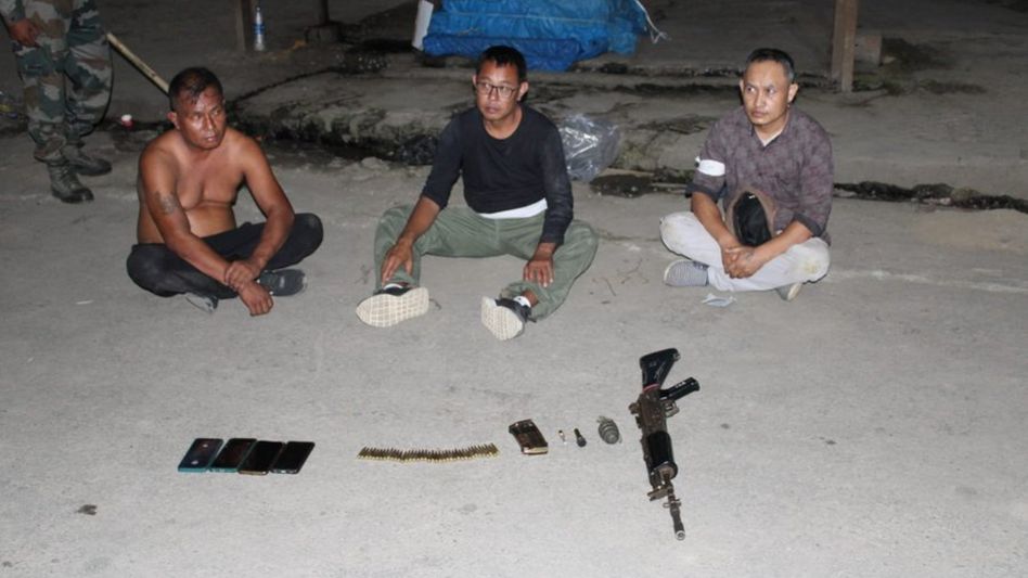 Manipur: Three miscreants held with arms and ammunition in East Imphal Manipur: Three miscreants held with arms and ammunition in East Imphal