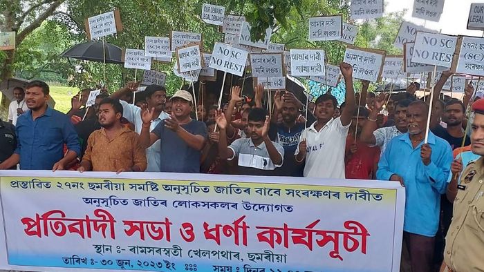 Assam: SC community protests for reservation of Chamaria constituency in Boko, demands fair representation