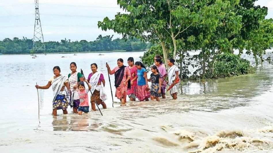 Devastating floods wreak havoc in Assam: 2 lives lost, 488,525 affected Devastating floods wreak havoc in Assam: 2 lives lost, 488,525 affected