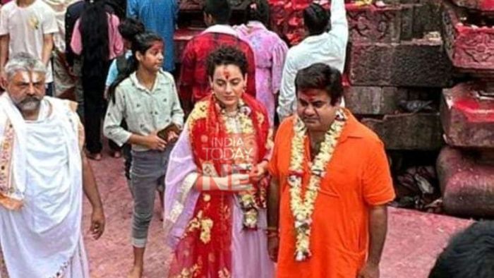 Assam: Bollywood actress Kangana Ranaut offers prayers at Kamakhya temple