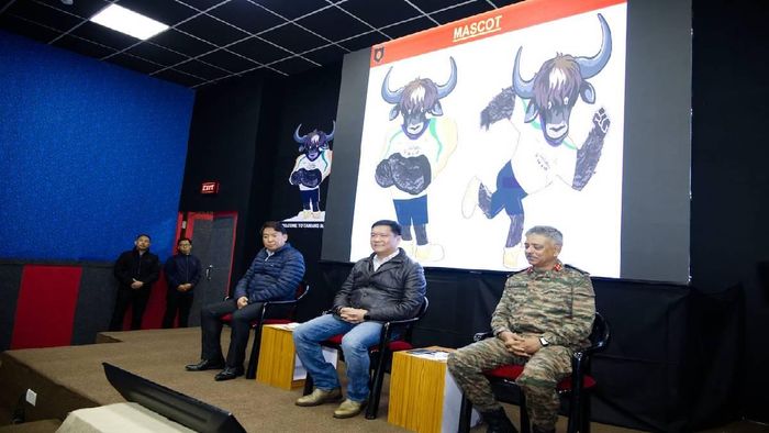 Arunachal CM Pema Khandu during the inaugural launch of Tawang Marathon