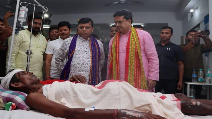 Tripura CM Manik Saha visited hospitals to meet victims of Rath Yatra