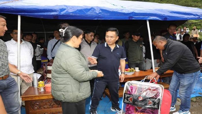 Sikkim CM Prem Singh Tamang visited landslide affected area