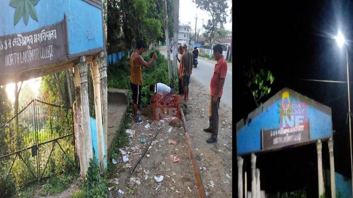 Assam: Lakhimpur MLA Manab Deka responds to student's plea, installs street light outside college