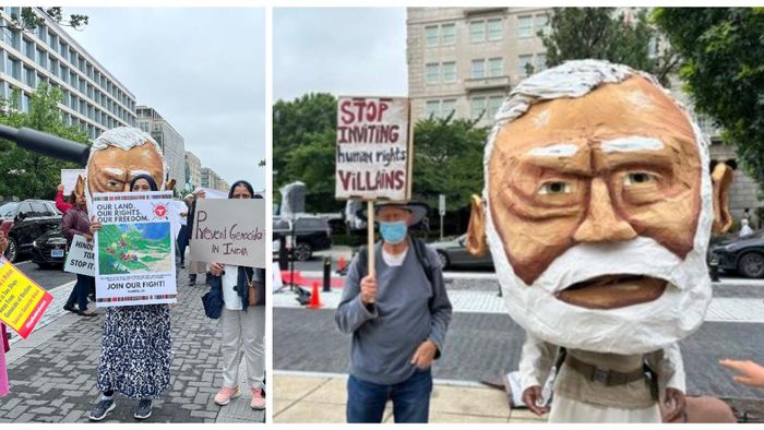 Protestors demand PM Modi's attention on Manipur crisis during White House visit