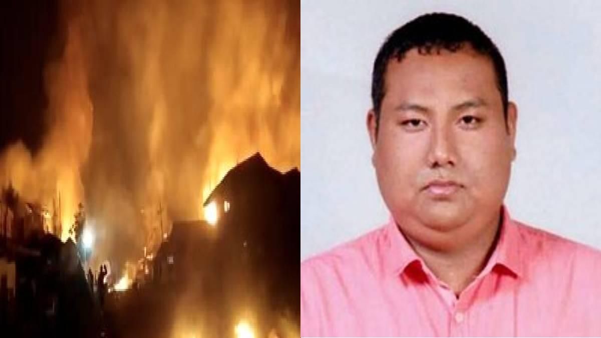 Manipur Violence: BJP Minister L Susindro Meitei (R)