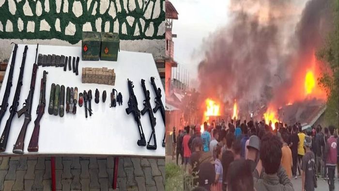 Arms and ammunition recovered till date in violence hit Manipur