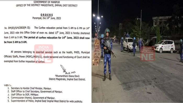 Curfew hours curtailment order