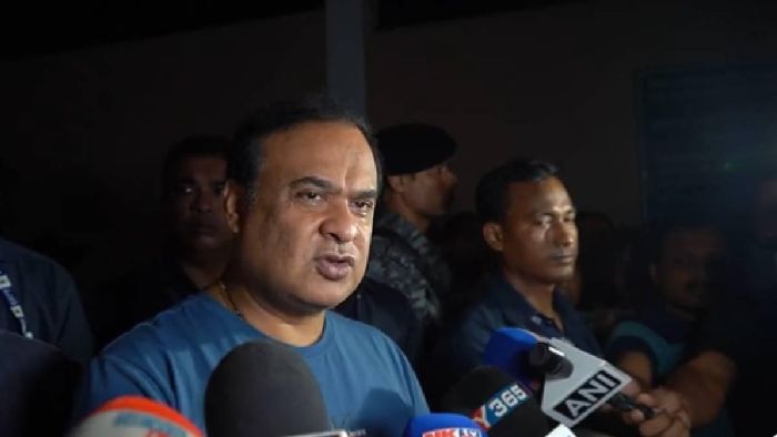 Assam CM Himanta Biswa Sarma addressing the reporters with regards to the Ambubachi Mela