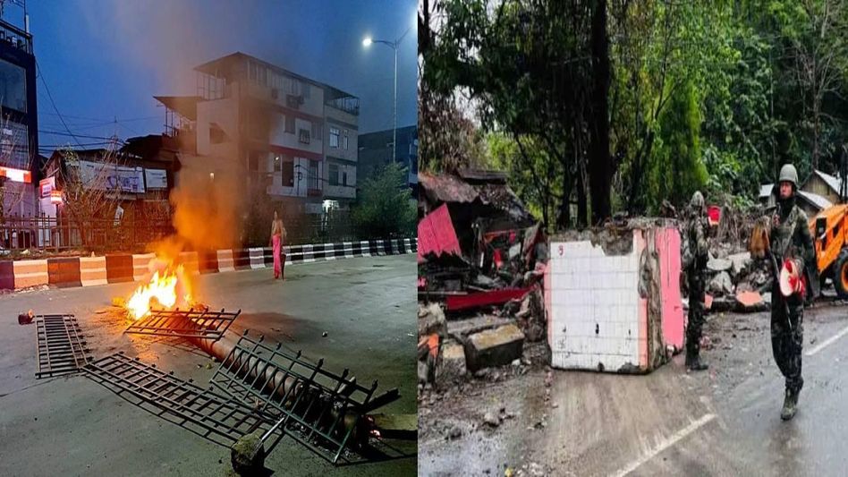 Manipur violence: Heavy exchange of fire, vandalism of government property underway in Kwatka, claim sources Manipur violence: Heavy exchange of fire, vandalism of government property underway in Kwatka, claim sources