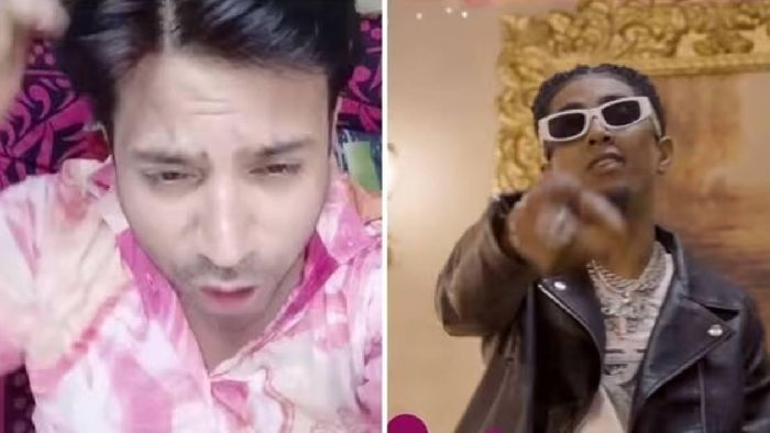 Comedian Puneet Superstar (L), MC Stan (R)