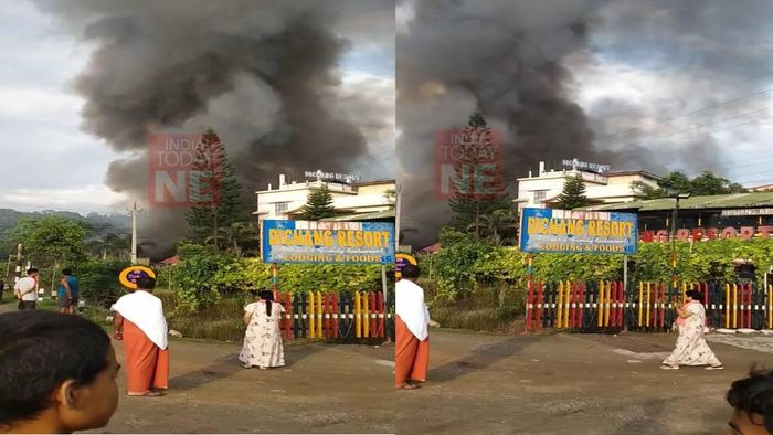Fire outbreak at Dichang resort