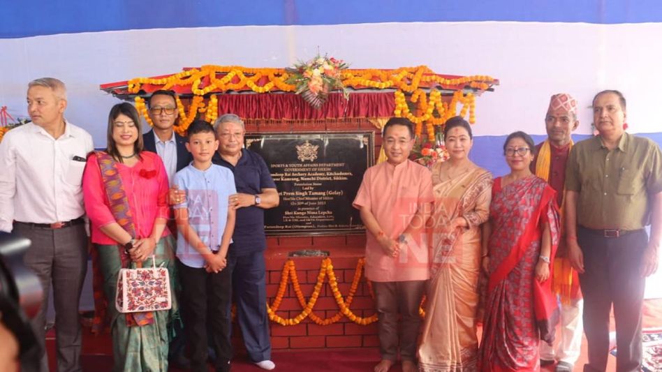 Sikkim CM Prem Singh Tamang lays down foundation stone for state’s first sophisticated archery training academy Sikkim CM Prem Singh Tamang lays down foundation stone for state’s first sophisticated archery training academy