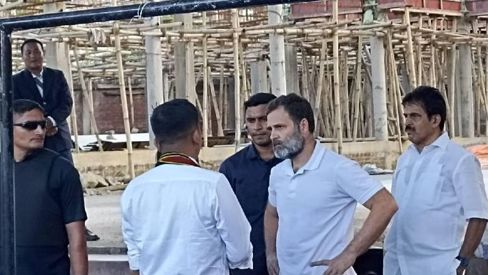 Manipur: Rahul Gandhi visits relief camp in Churachandpur