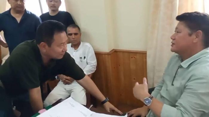 SDF leader shering Wangdi Lepcha