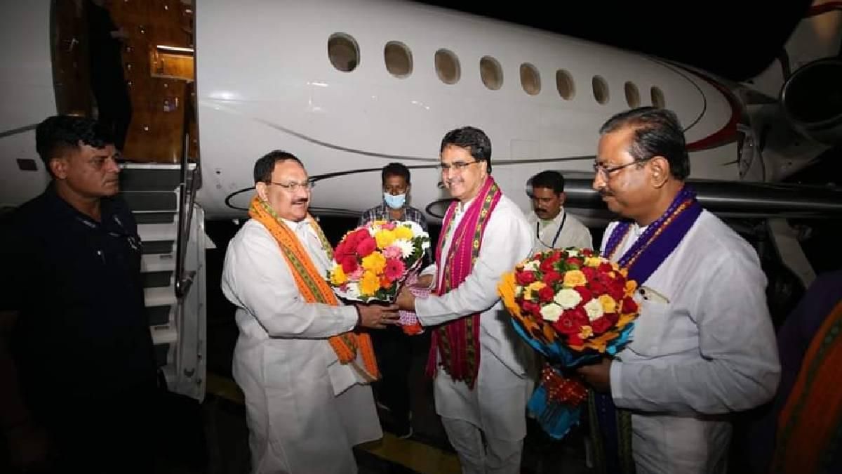BJP National President JP Nadda arrives in Tripura, set to address mega event on June 17