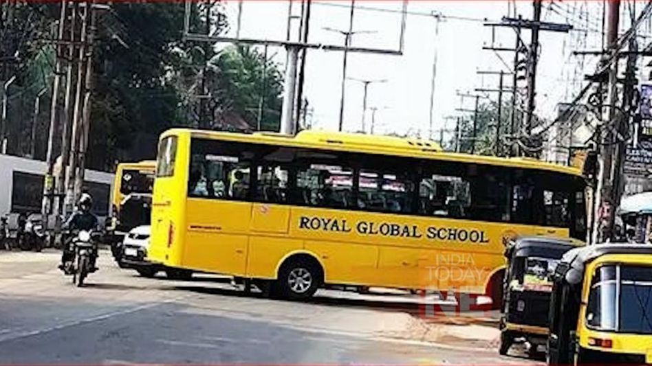 Assam: Student killed in road accident after being hit by Royal Global School bus in Guwahati Assam: Student killed in road accident after being hit by Royal Global School bus in Guwahati
