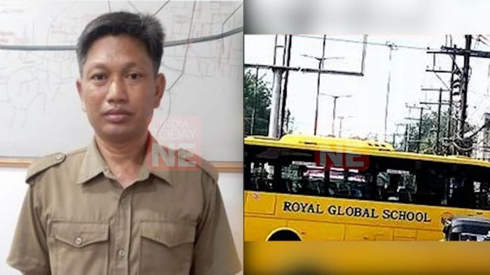 Driver of the ill-fated bus arrested by Assam Police that was involved in a road accident claiming the life of a school girl
