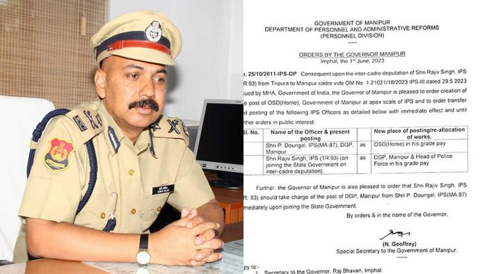 Rajiv Singh takes charge as new DGP of Manipur