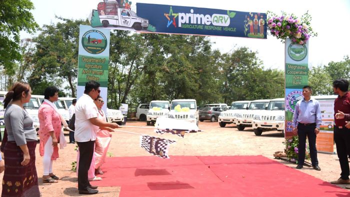 Meghalaya CM flags-off agriculture response vehicles in Tura