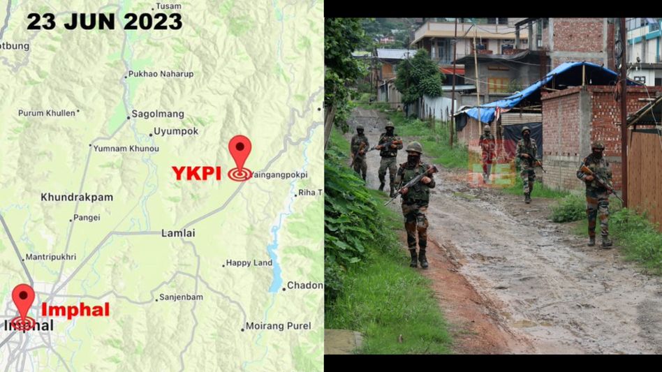 Manipur violence: Armed miscreants open gunfire in Imphal East on June 23 Manipur violence: Armed miscreants open gunfire in Imphal East on June 23