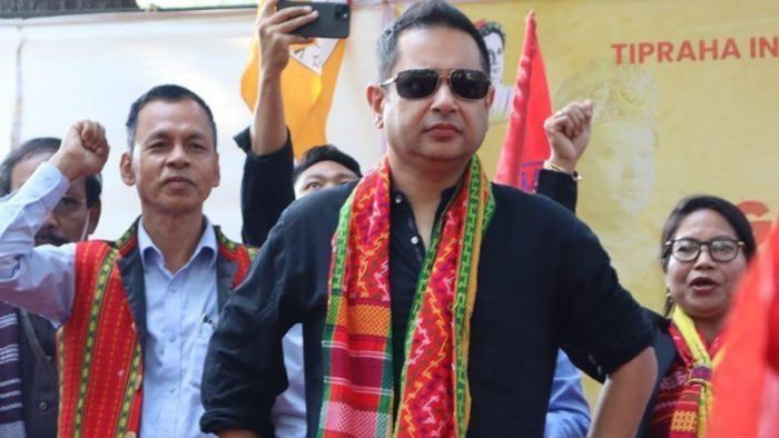 TIPRA Motha chief threatens to intensify movement on Roman script for Kokborok