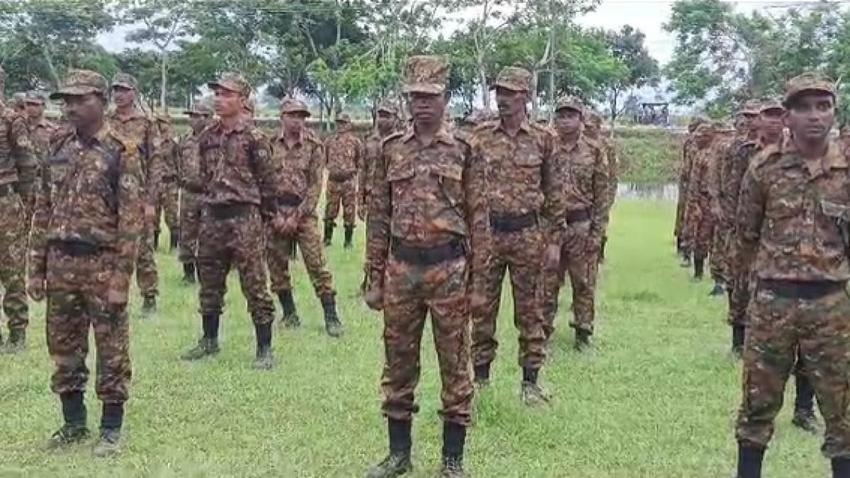 Adivasi Cobra Military of Assam holds disband ceremony in Gossaigaon
