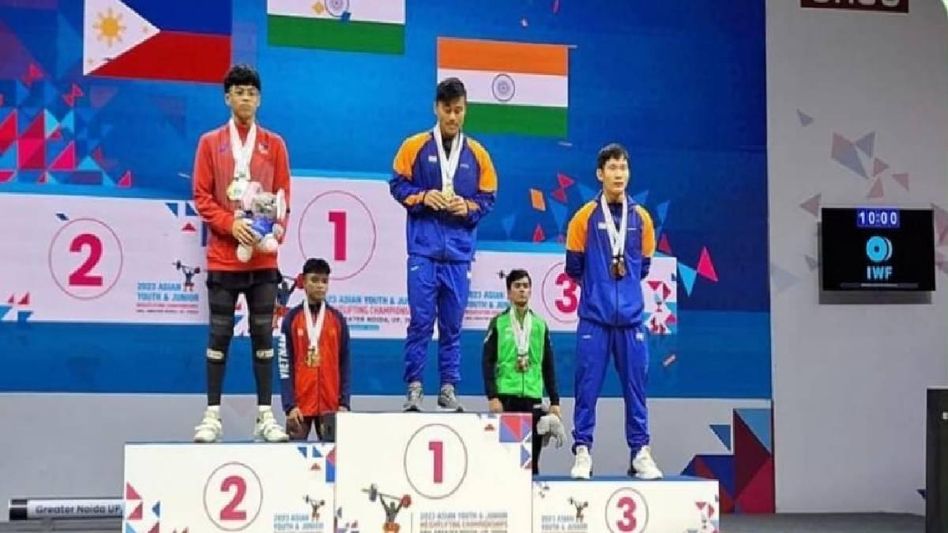 Arunachal weight lifter Sangkar Lapung clinches bronze medal in Asian weightlifting championship Arunachal weight lifter Sangkar Lapung clinches bronze medal in Asian weightlifting championship