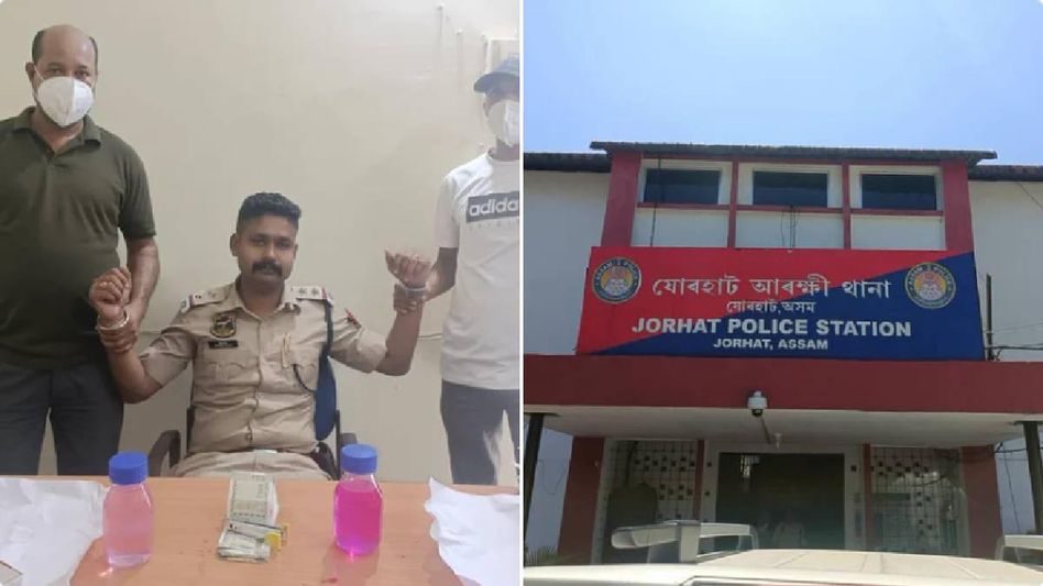 Assam: Directorate of Vigilance apprehends SI on bribery charges in Jorhat  Assam: Directorate of Vigilance apprehends SI on bribery charges in Jorhat