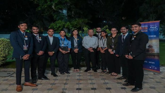 Former CJI Rajan Gogoi during an interaction with students from IITs, IIMs and NLU