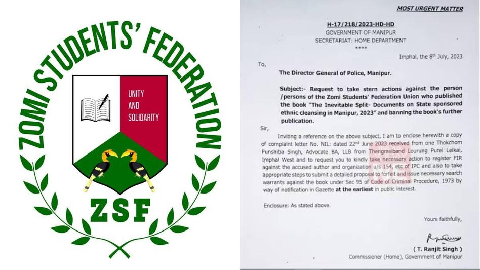 Manipur: Home Commissioner orders stern action against Zomi Students' Federation for book on violence Manipur: Home Commissioner orders stern action against Zomi Students' Federation for book on violence