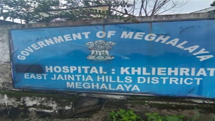 Khliehriat Civil Hospital’s signboard painted with black paint