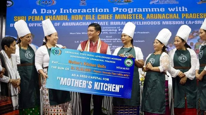 Arunachal Pradesh CM Pema Khandu launching the Mother's Kitchen initiative