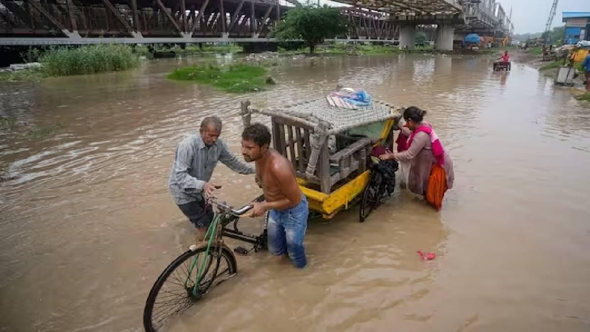 Yamuna river swells up