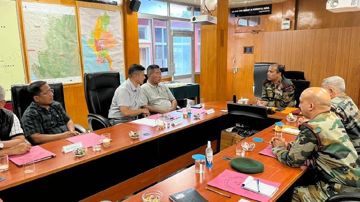 Major General Vinod Kumar Nambiar, YSM, SM, Inspector General Assam Rifles (East) interacted with office bearers of CYMA led by Pu R Lalngheta