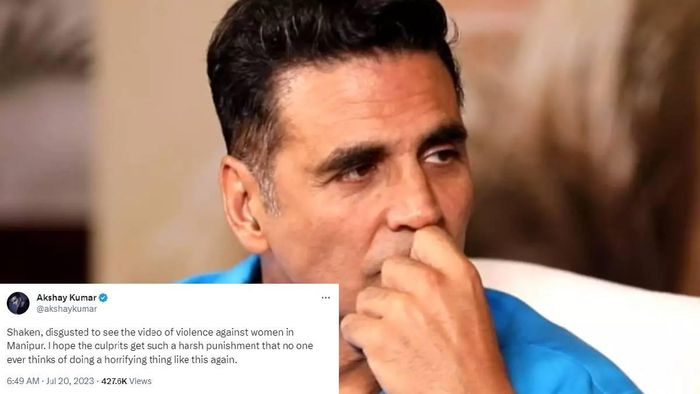 Bollywood actor Akshay Kumar has condemned the horrific incident in Manipur